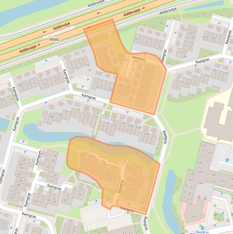 Kaart van postcodegebied 8935EX.