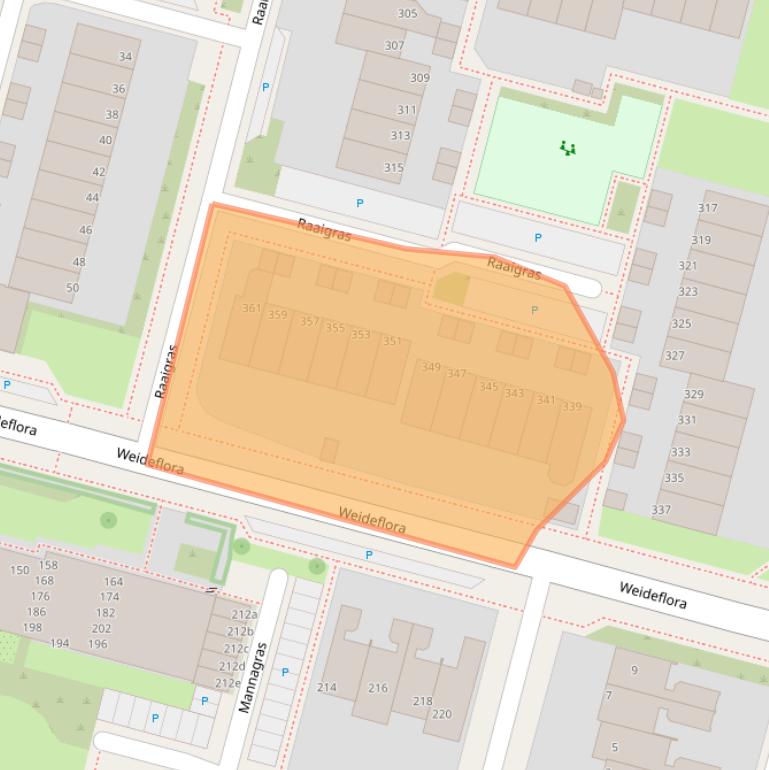 Kaart van postcodegebied 8935GG.