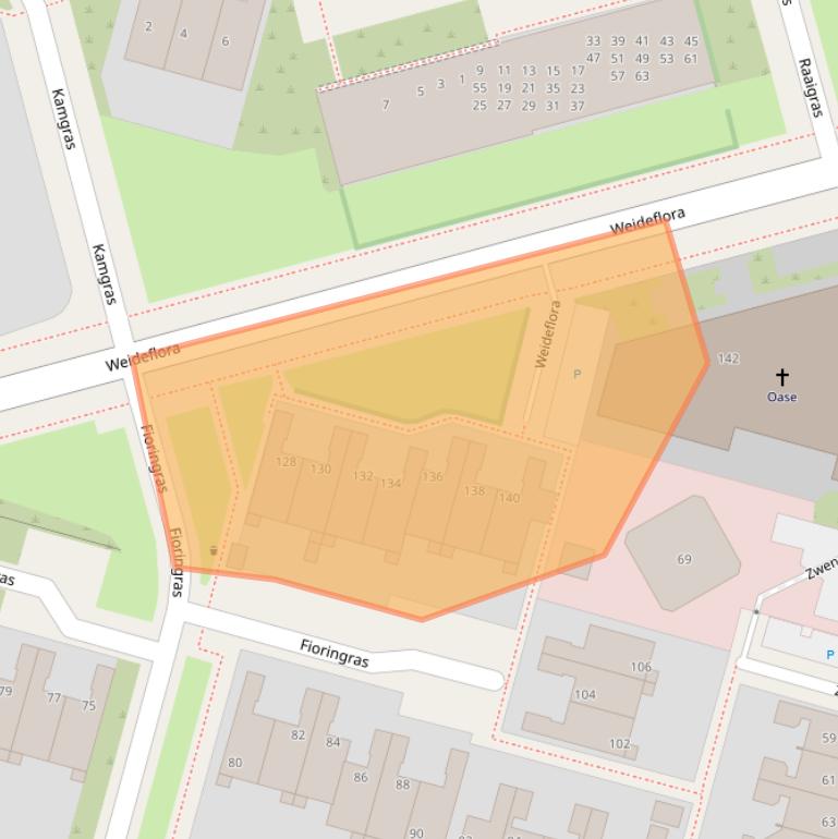 Kaart van postcodegebied 8935GT.