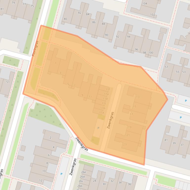 Kaart van postcodegebied 8935HA.