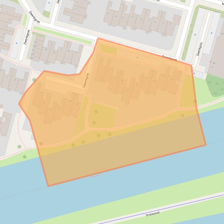 Kaart van postcodegebied 8935HD.