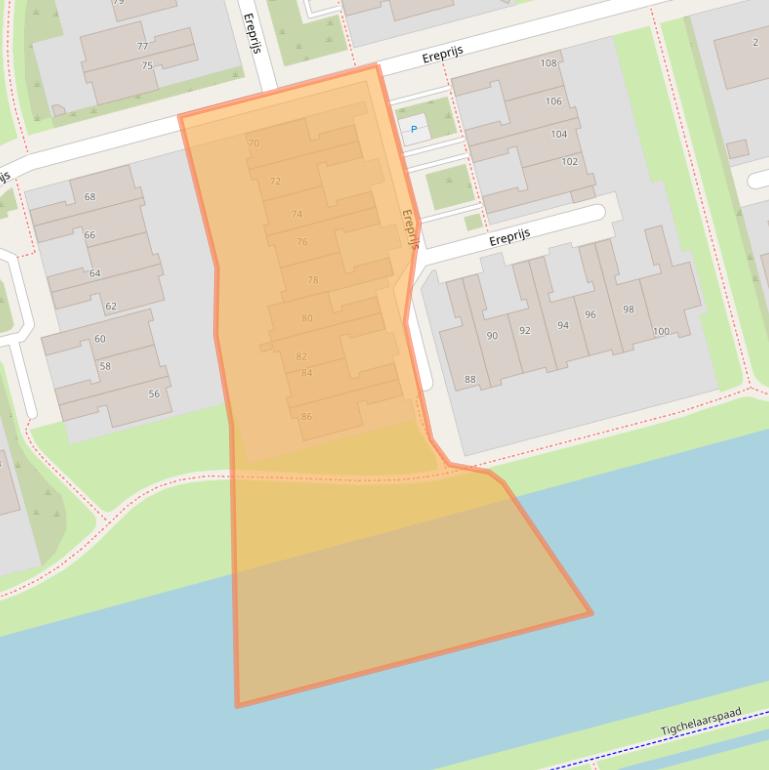 Kaart van postcodegebied 8935JK.