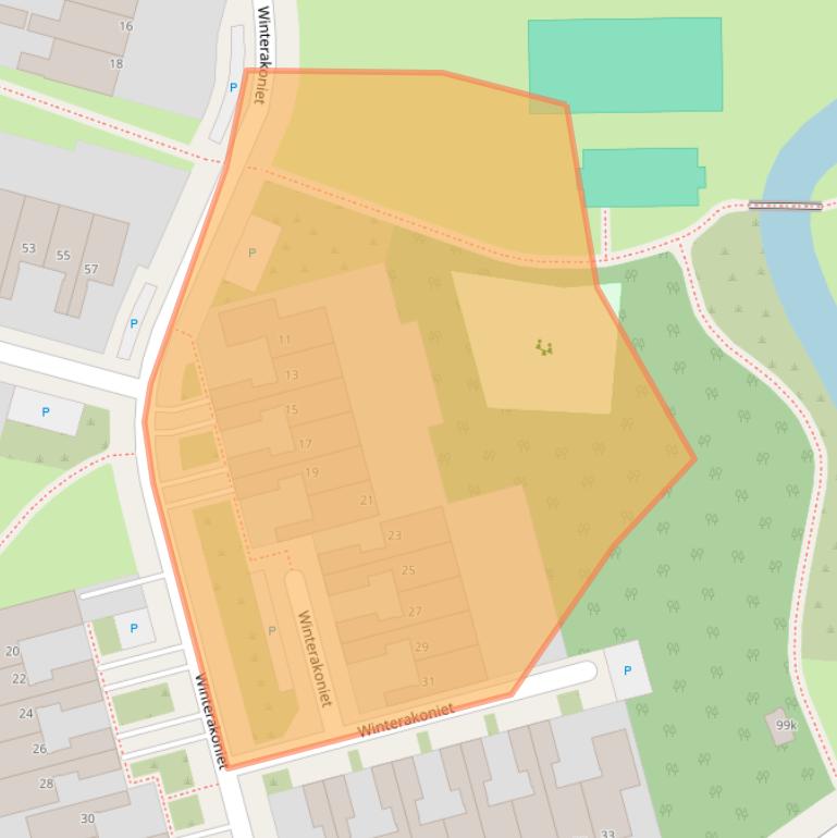 Kaart van postcodegebied 8935JM.