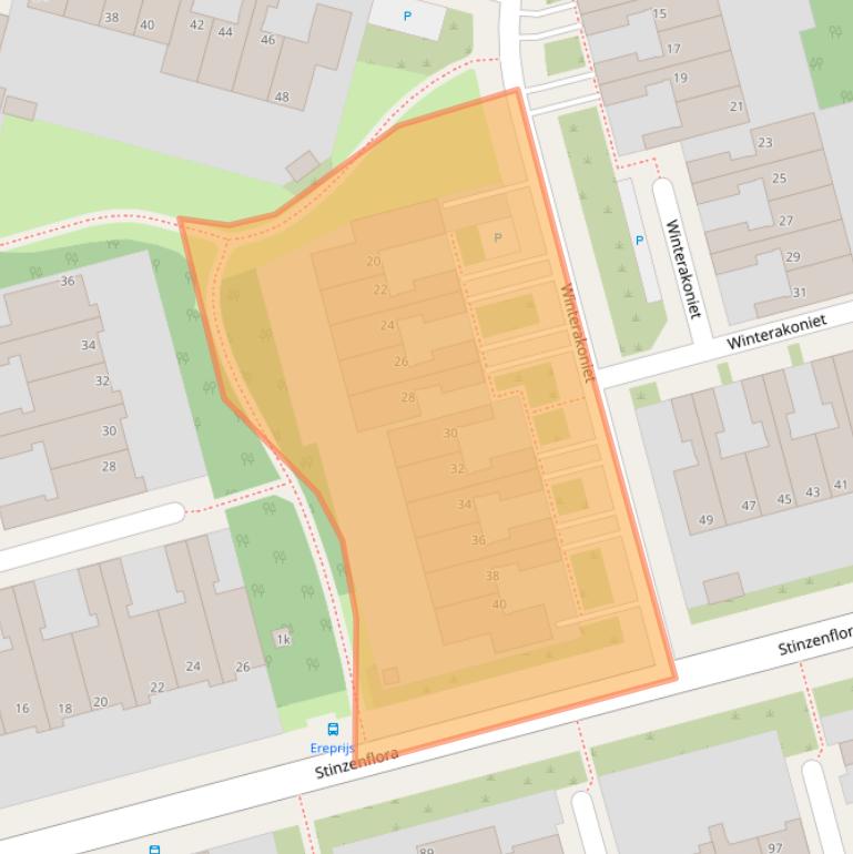 Kaart van postcodegebied 8935JR.
