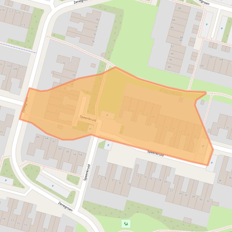 Kaart van postcodegebied 8935JS.