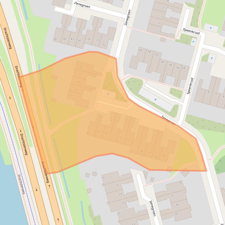 Kaart van postcodegebied 8935KB.
