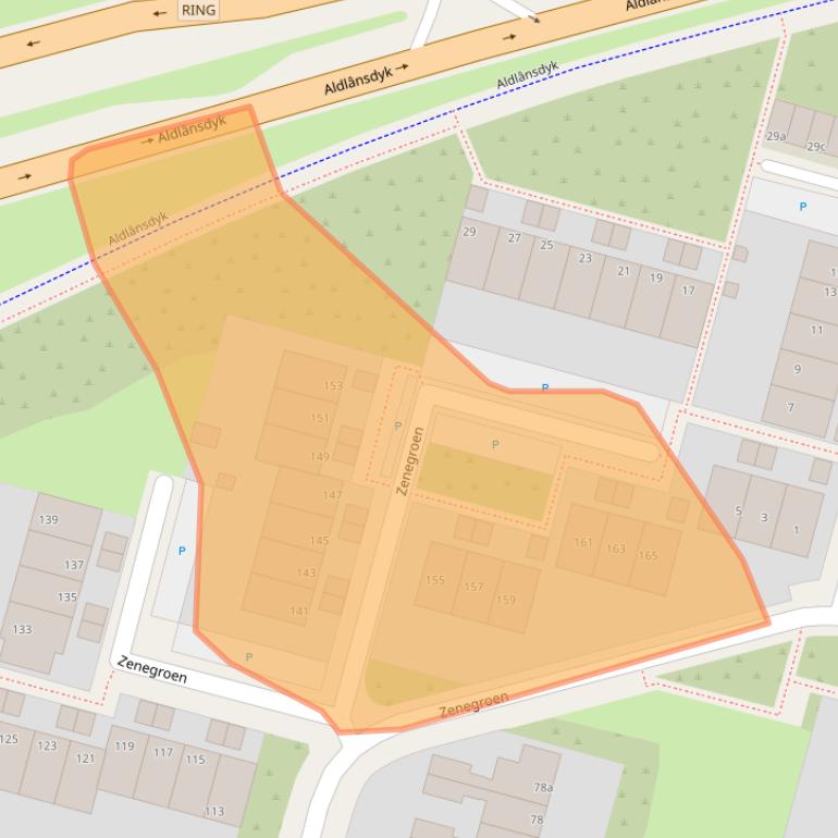 Kaart van postcodegebied 8935KE.