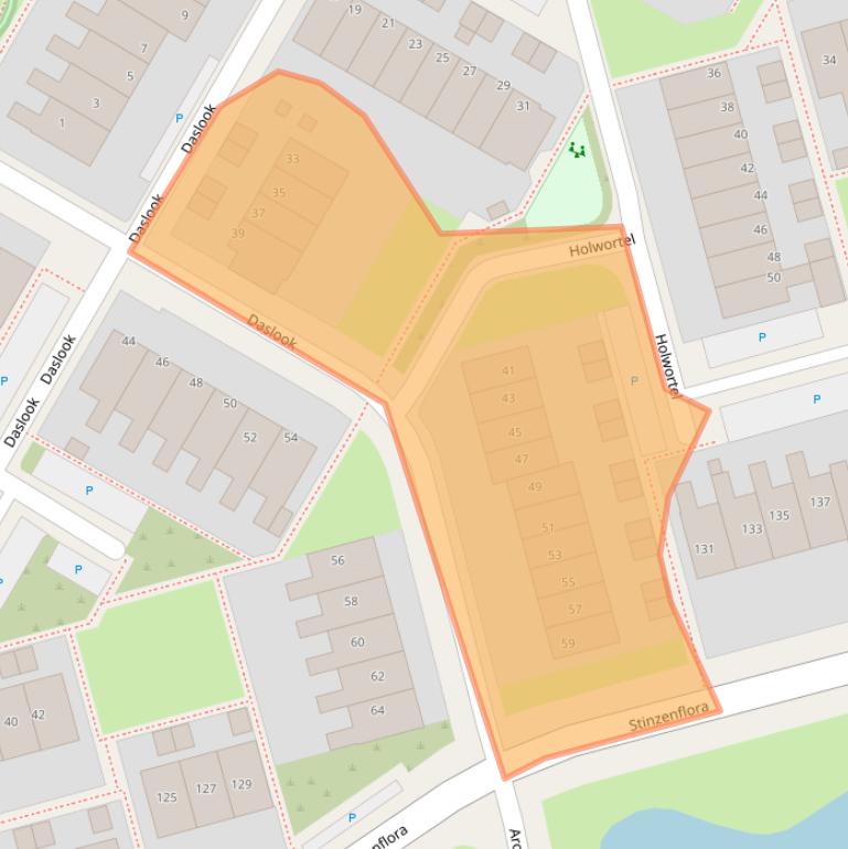 Kaart van postcodegebied 8935LB.