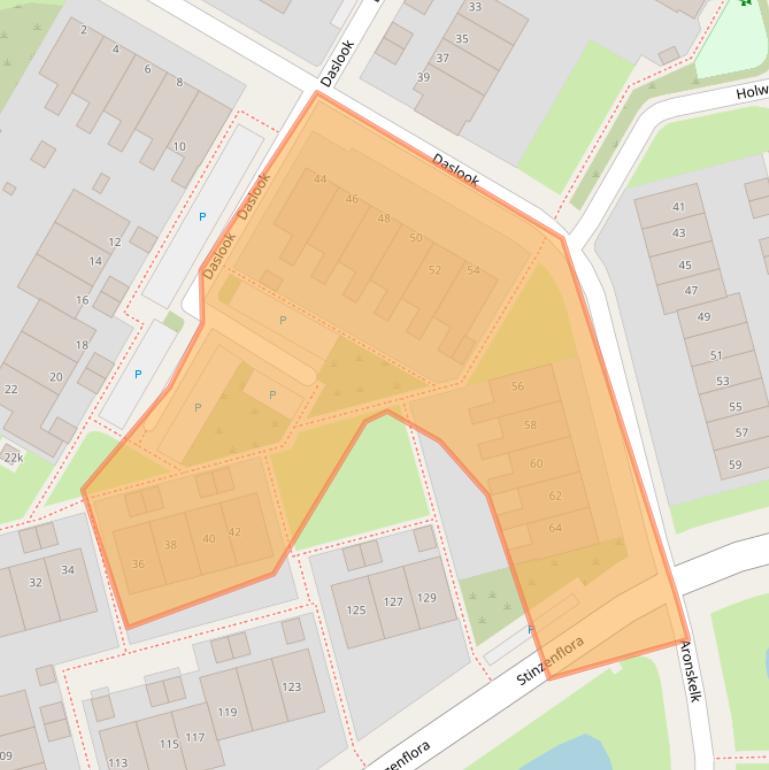 Kaart van postcodegebied 8935LD.