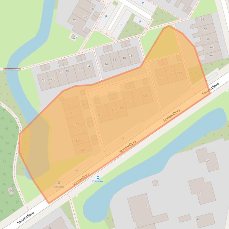 Kaart van postcodegebied 8935LE.