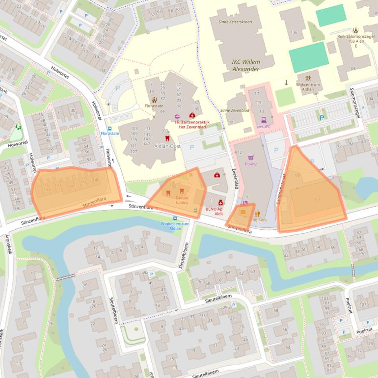 Kaart van postcodegebied 8935LG.