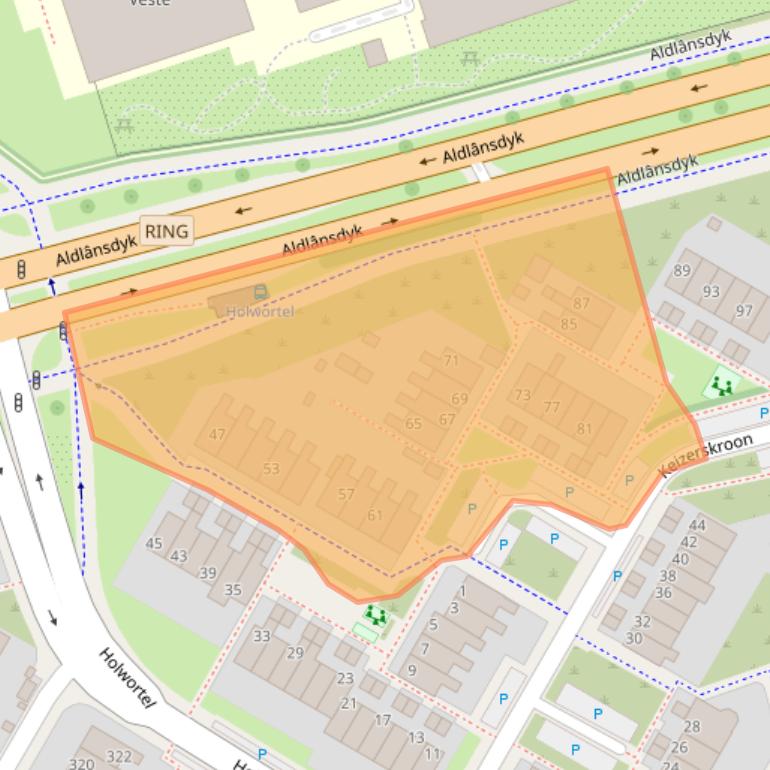 Kaart van postcodegebied 8935LL.