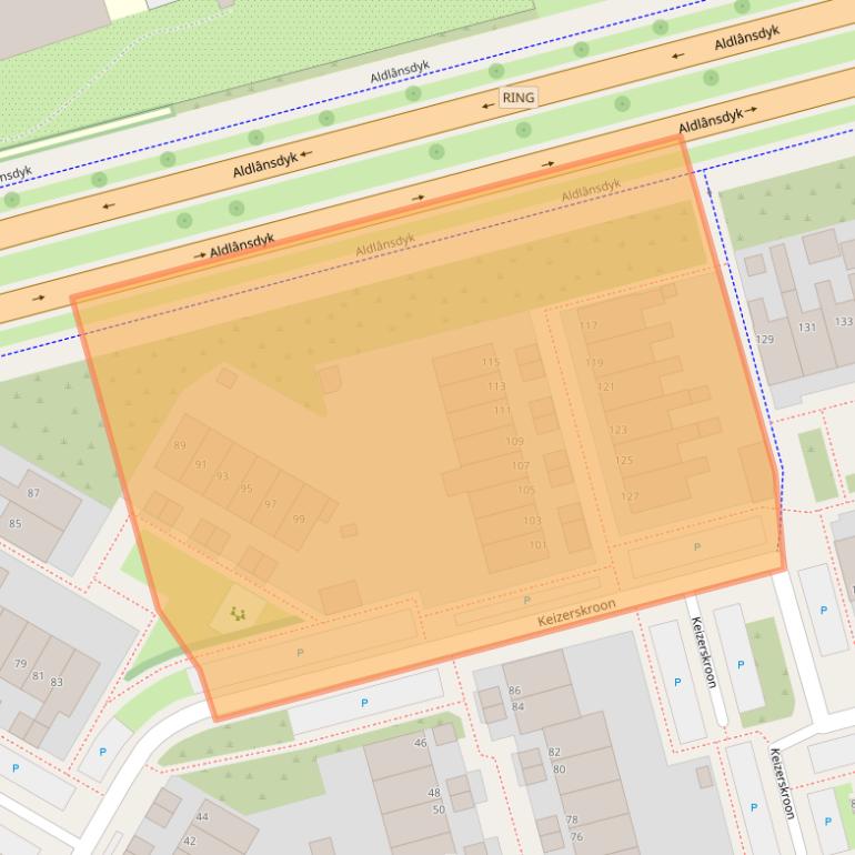 Kaart van postcodegebied 8935LM.
