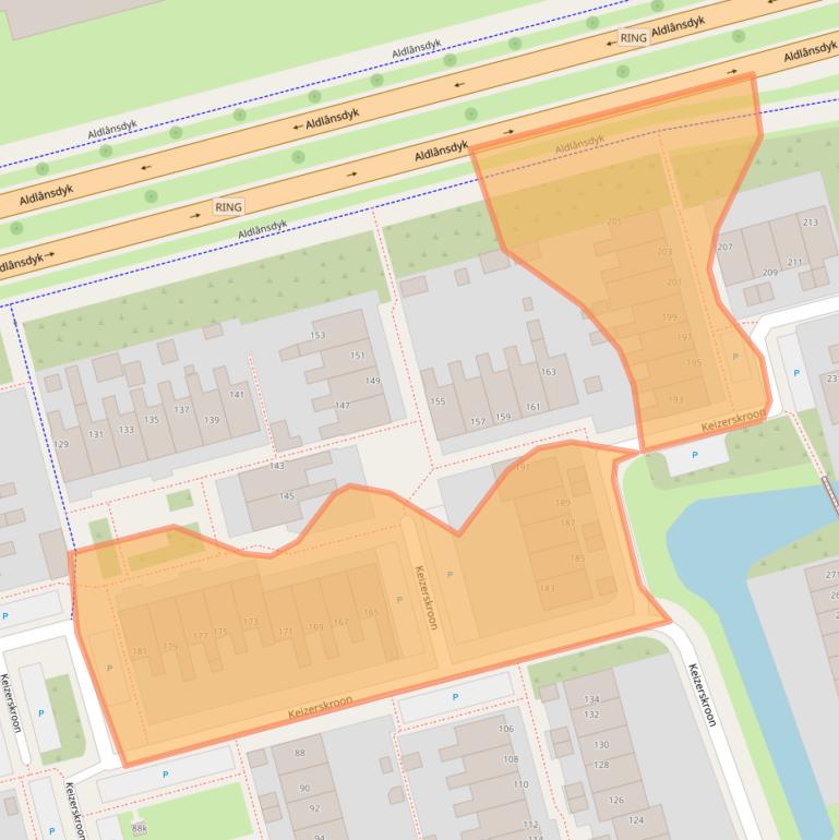 Kaart van postcodegebied 8935LP.