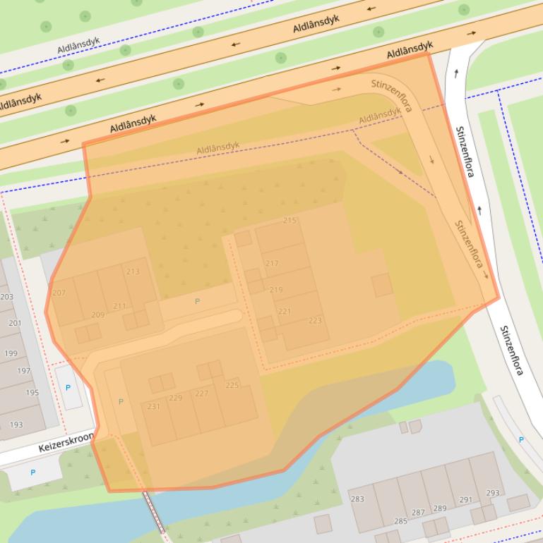 Kaart van postcodegebied 8935LR.