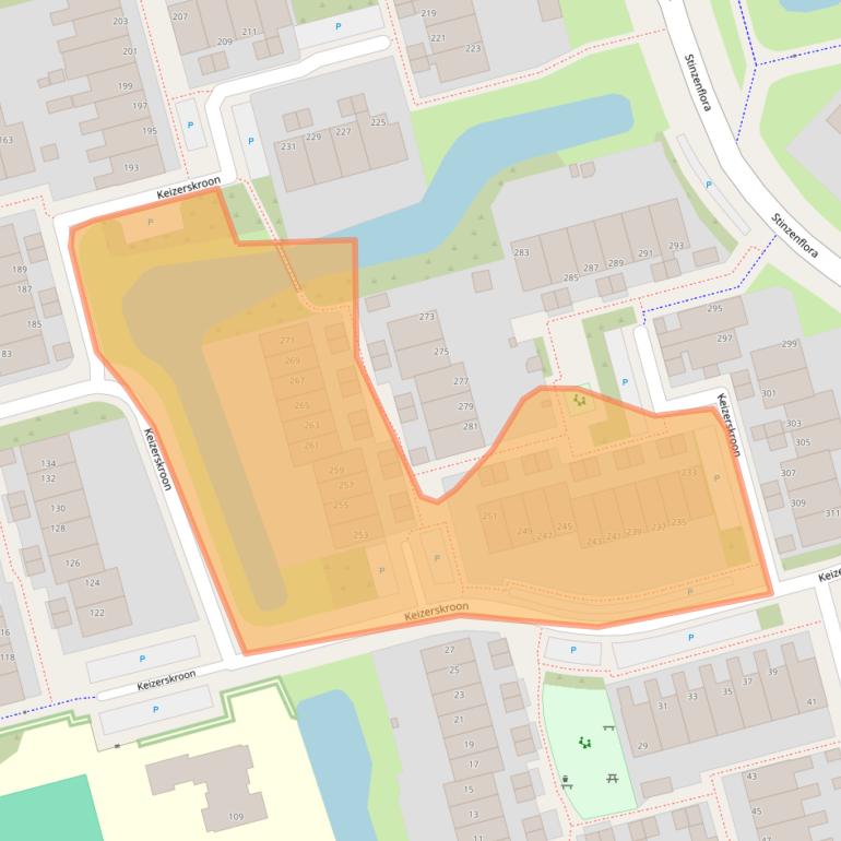 Kaart van postcodegebied 8935LS.