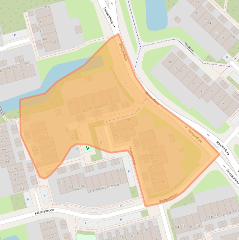 Kaart van postcodegebied 8935LT.