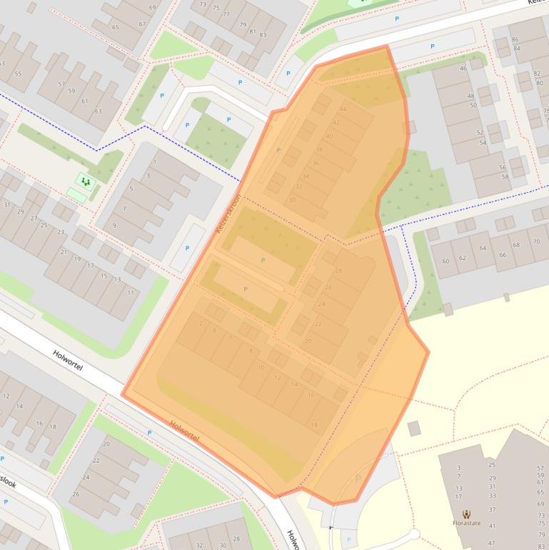 Kaart van postcodegebied 8935LV.