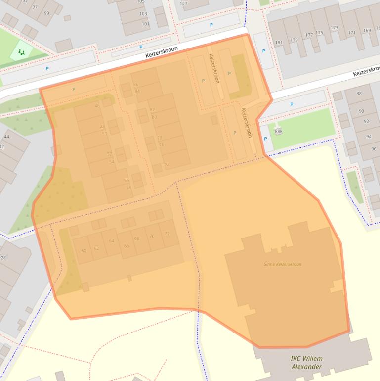 Kaart van postcodegebied 8935LW.