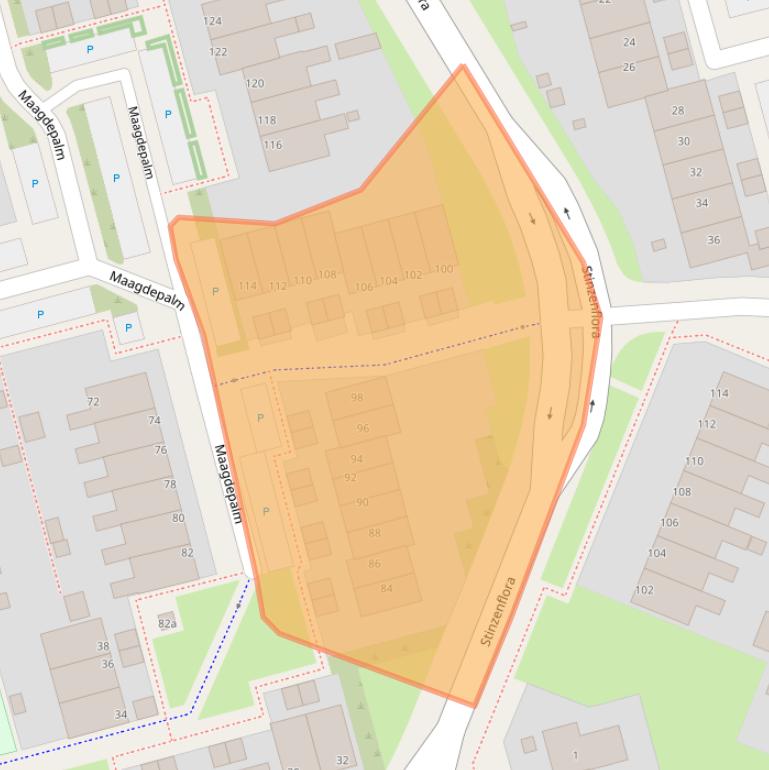 Kaart van postcodegebied 8935NG.