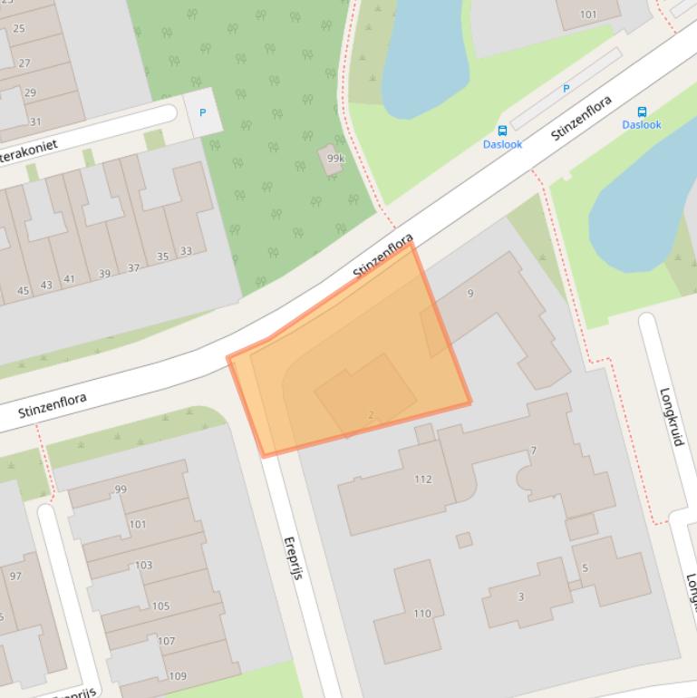 Kaart van postcodegebied 8935NL.