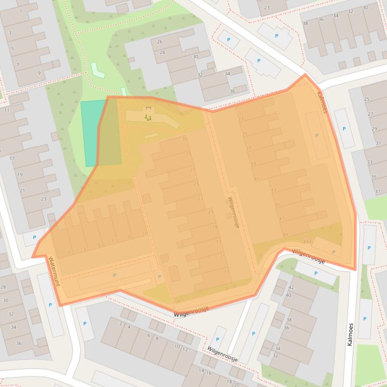 Kaart van postcodegebied 8935NT.