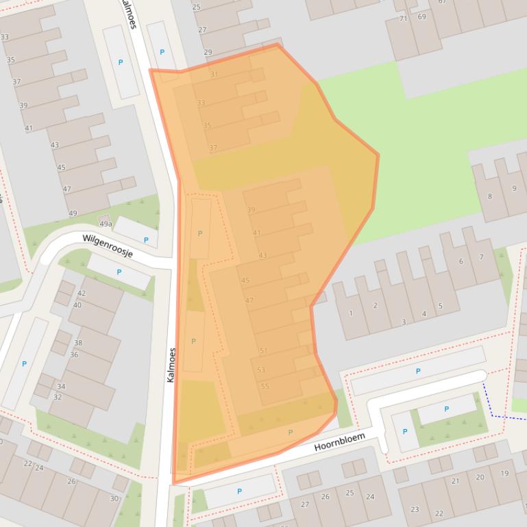 Kaart van postcodegebied 8935PB.