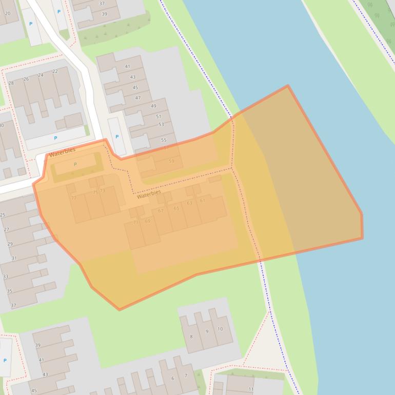 Kaart van postcodegebied 8935PG.