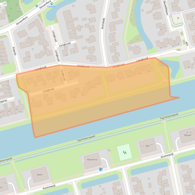 Kaart van postcodegebied 8935PL.