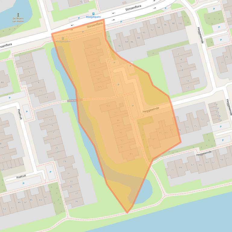 Kaart van postcodegebied 8935PR.