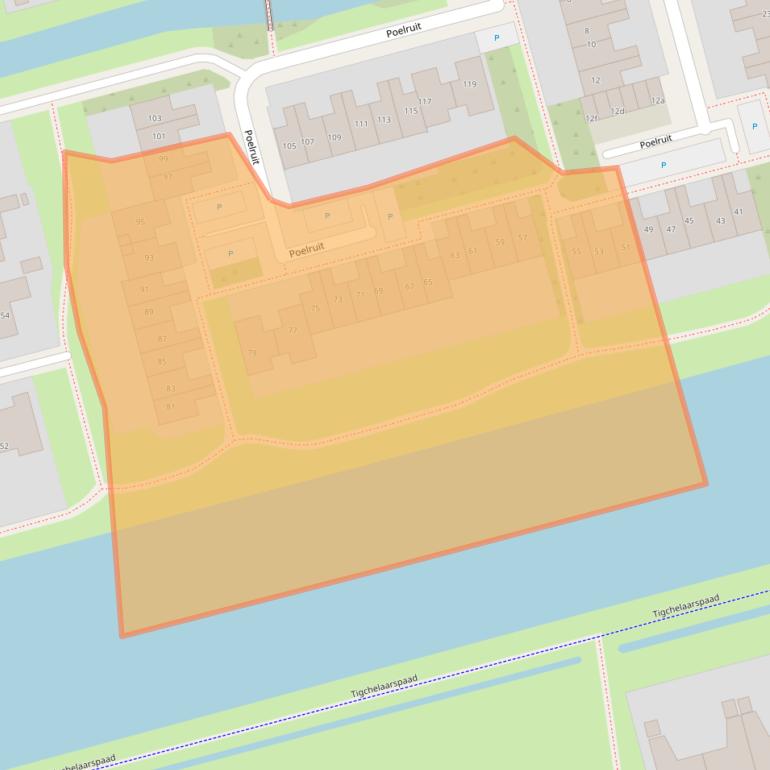 Kaart van postcodegebied 8935RB.