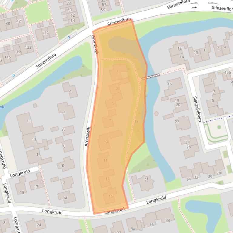 Kaart van postcodegebied 8935RH.
