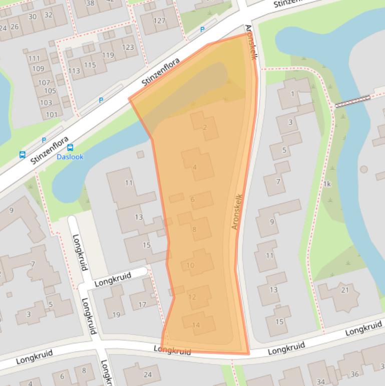 Kaart van postcodegebied 8935RJ.