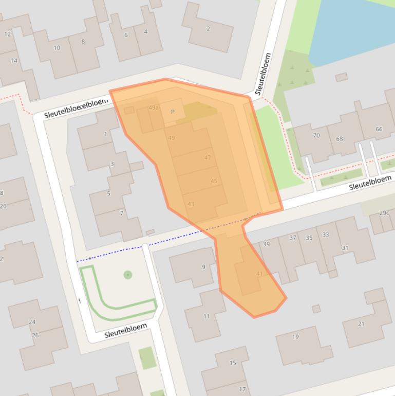 Kaart van postcodegebied 8935RN.