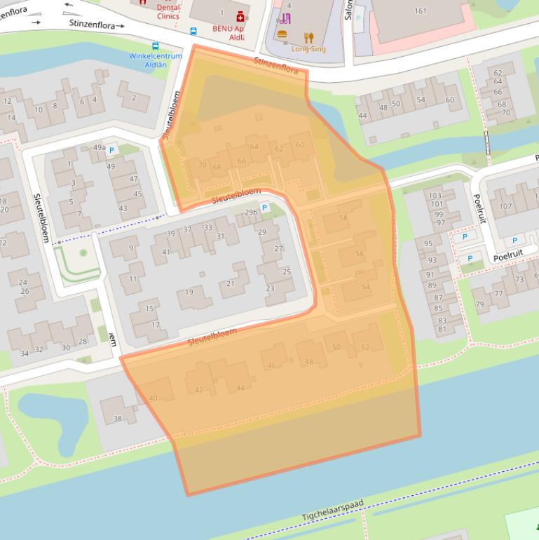 Kaart van postcodegebied 8935RR.