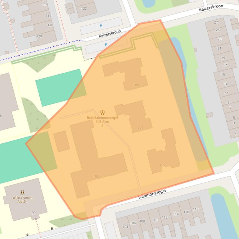 Kaart van postcodegebied 8935SE.