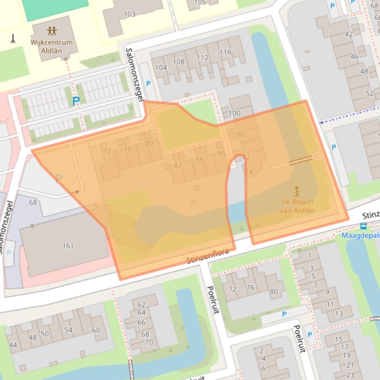 Kaart van postcodegebied 8935SH.