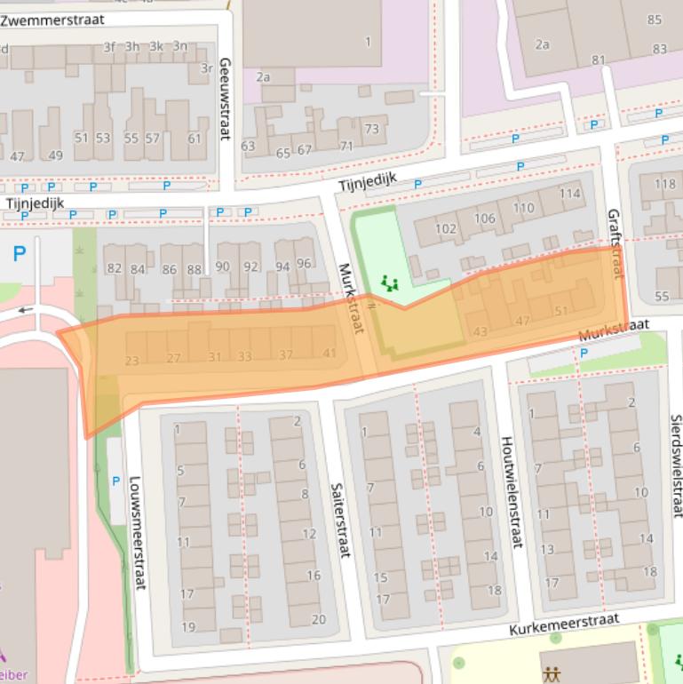 Kaart van postcodegebied 8936AG.