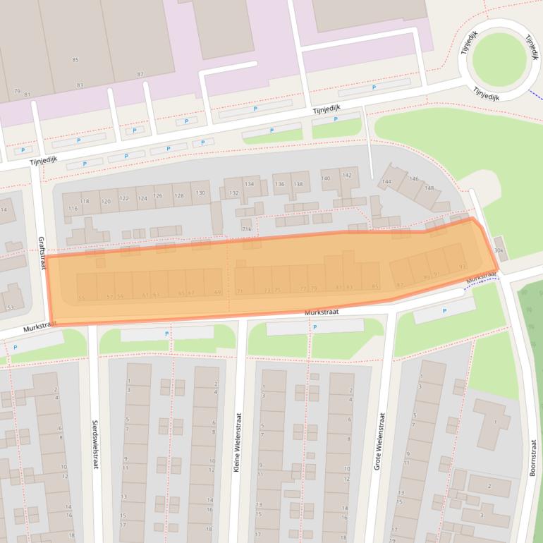 Kaart van postcodegebied 8936AH.