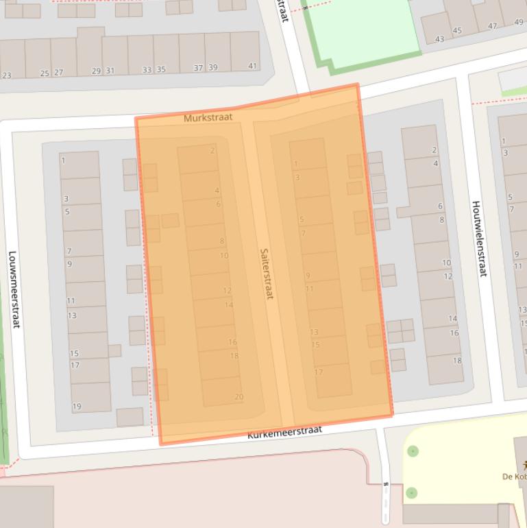 Kaart van postcodegebied 8936AK.