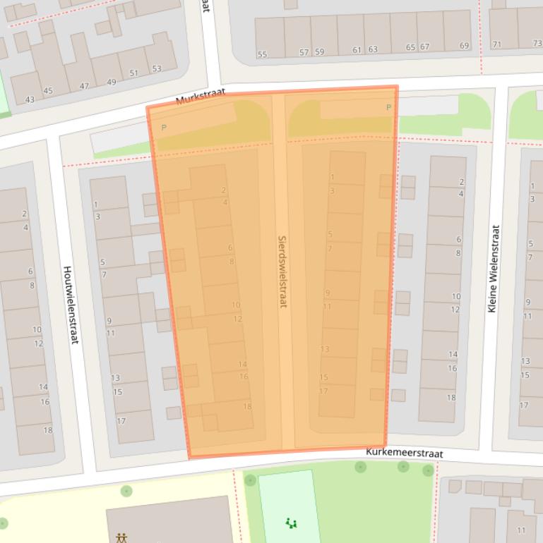 Kaart van postcodegebied 8936AM.