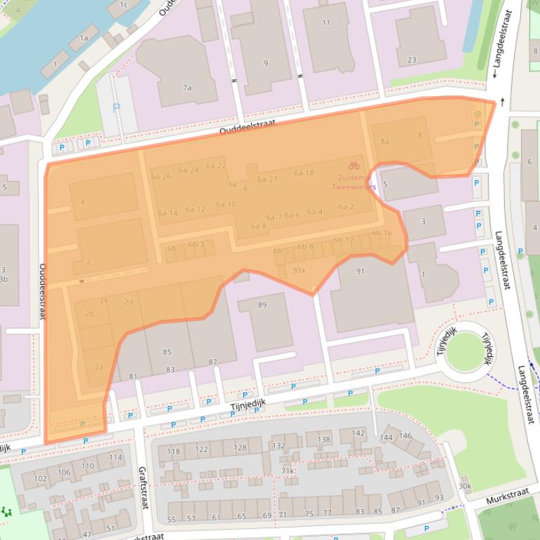 Kaart van postcodegebied 8936AX.