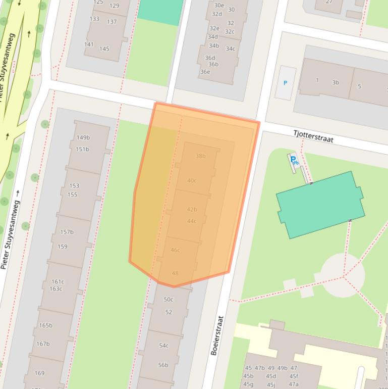 Kaart van postcodegebied 8937BP.