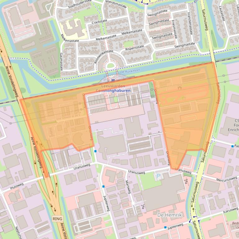 Kaart van postcodegebied 8938AG.