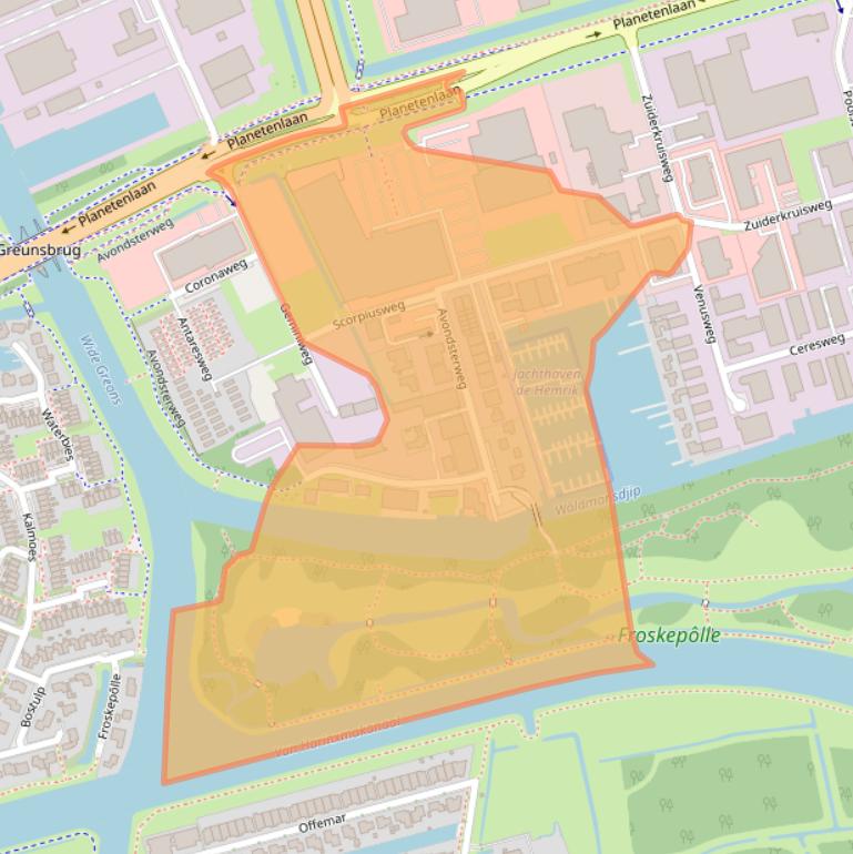 Kaart van postcodegebied 8938AK.