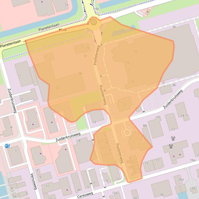 Kaart van postcodegebied 8938AN.