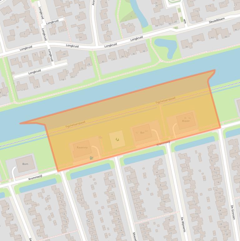 Kaart van postcodegebied 8939AW.