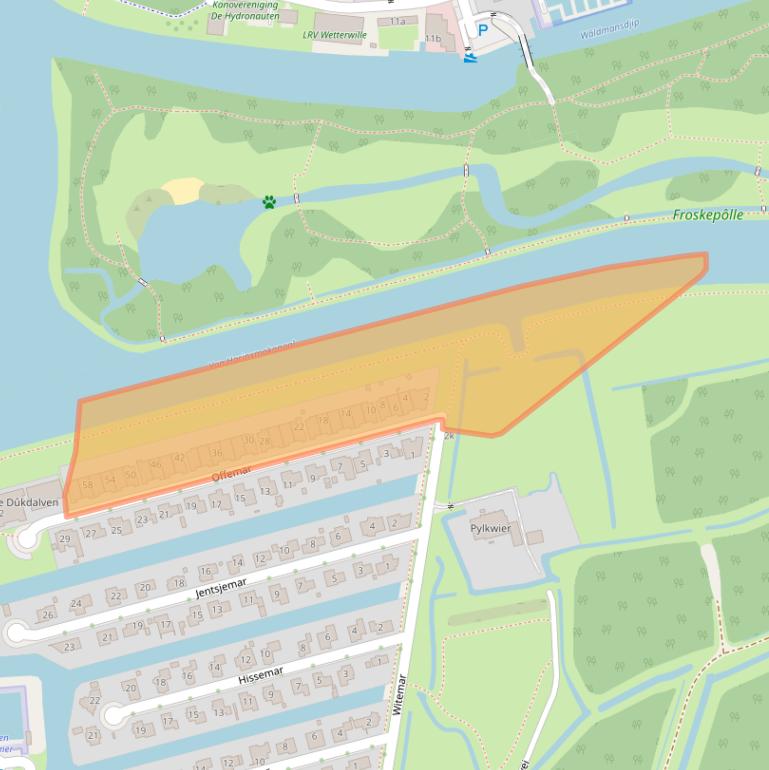 Kaart van postcodegebied 8939CM.