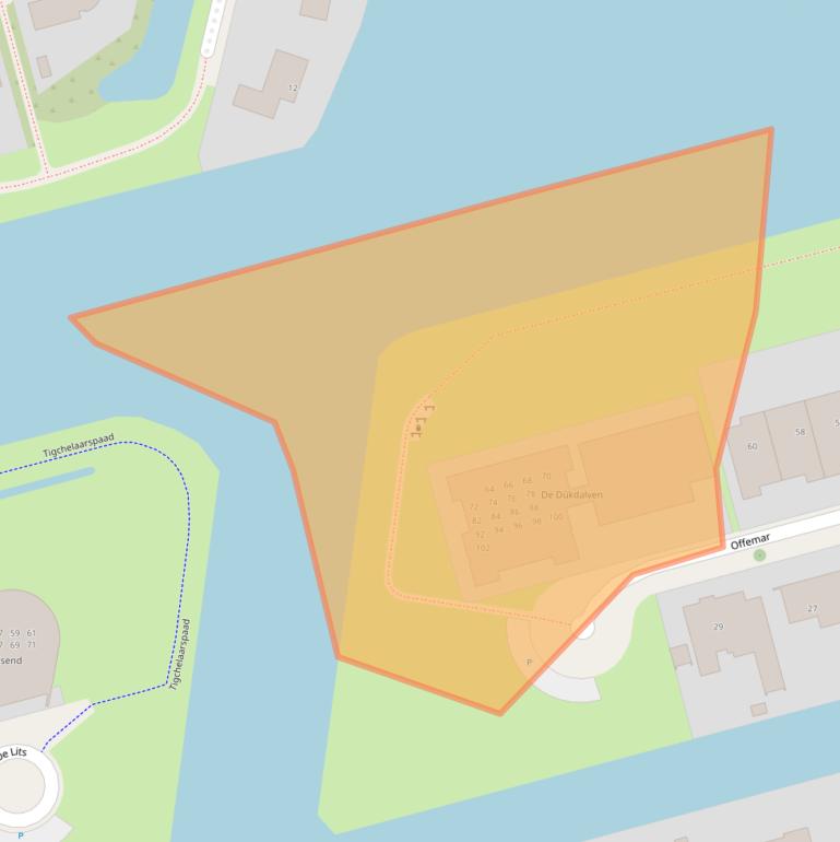 Kaart van postcodegebied 8939CN.