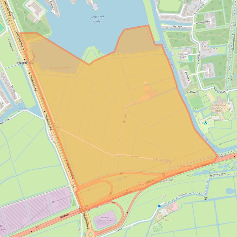 Kaart van postcodegebied 8939DK.